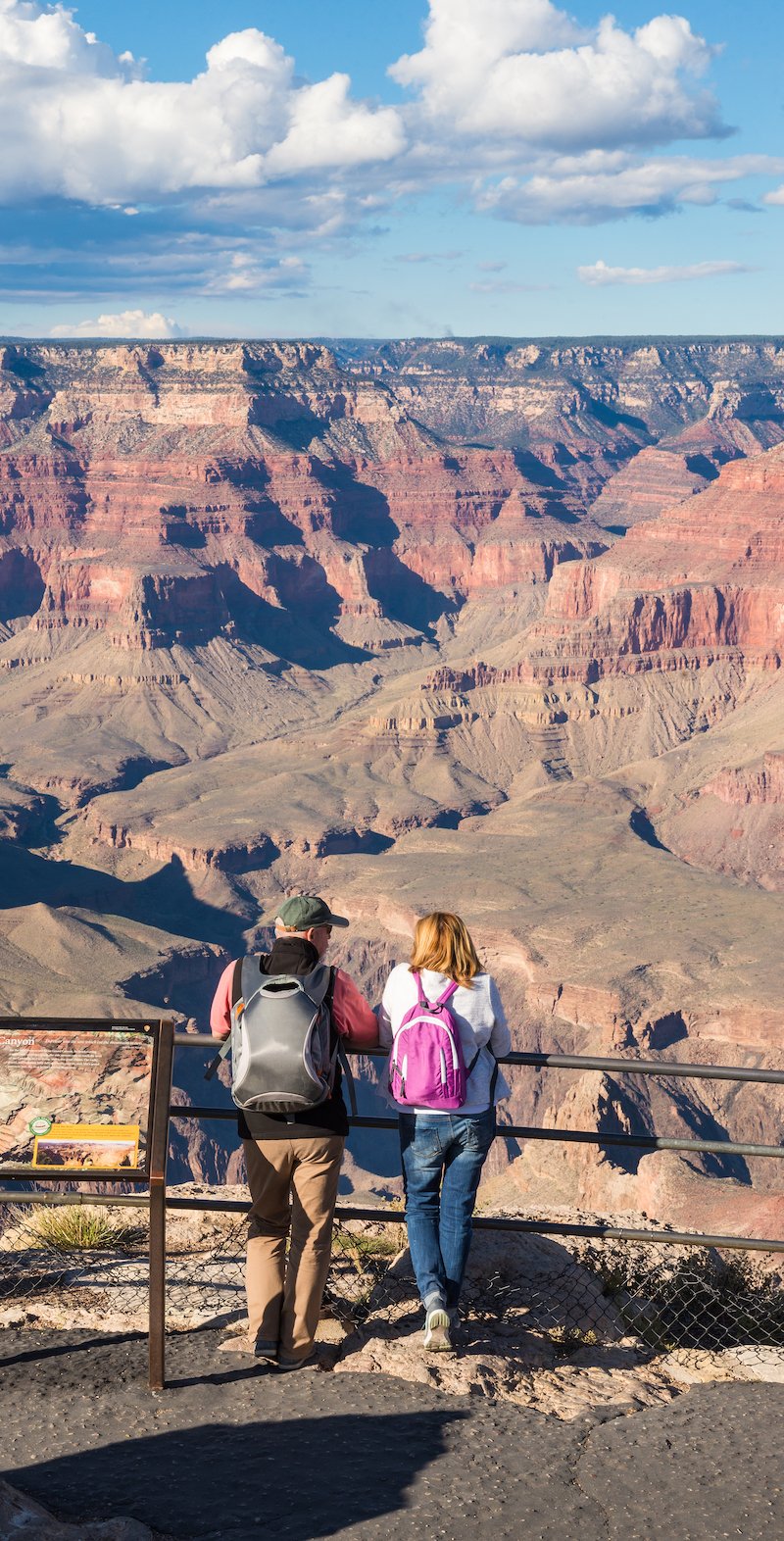 Tourists at Grand Canyon National Park, Arizona, USA